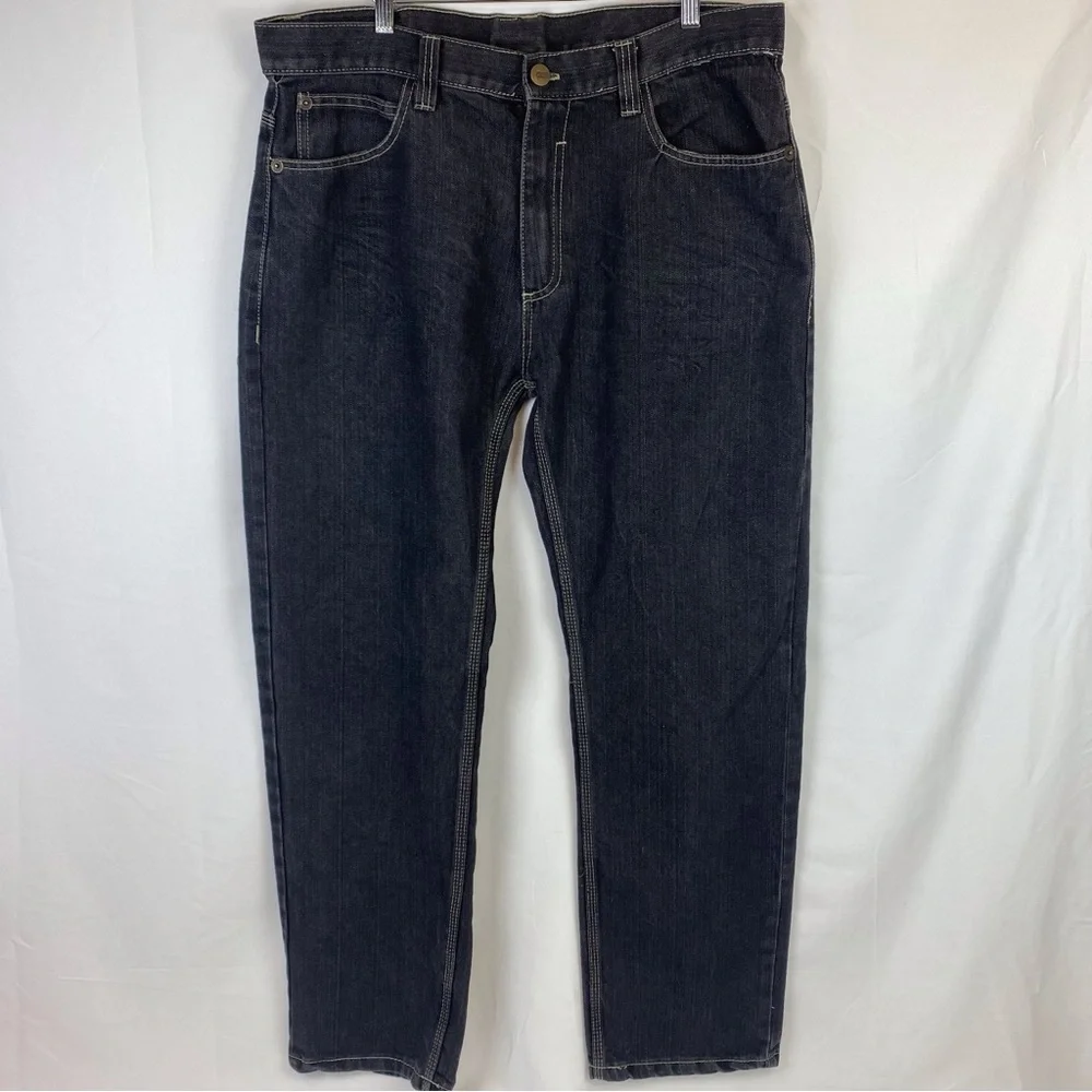 Vintage Coogi Embroidered Blue Denim Loose Fit Baggy Jeans - Picture 5 of 12